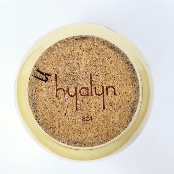 Vtg hyalyn 824 Ginger Jar/Vase~Japanese Apple Blossom Tree~Yellow~7.75" NO LID - Picture 7 of 7